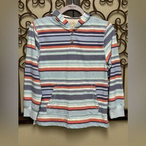 Lucky Brand long sleeve double button hoodie top